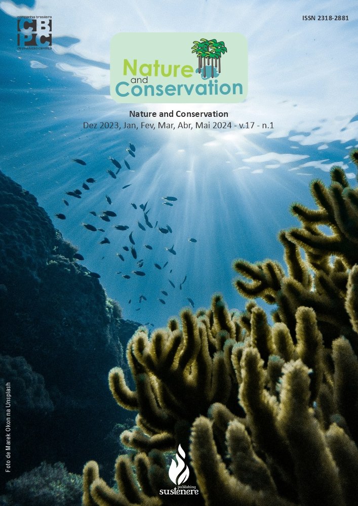 					Ver Vol. 17 Núm. 1 (2024): Nature and Conservation - Dez 2022, Jan, Fev, Mar, Abr, Mai 2024
				